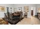 Dining room with tile flooring, ample natural light, neutral walls, and seating for eight at 14131 Islamorada Dr, Orlando, FL 32837