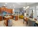 Modern kitchen with stainless steel appliances, granite countertops, and ample cabinet space at 14131 Islamorada Dr, Orlando, FL 32837