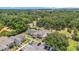 Aerial view of a residential neighborhood with tree-lined streets at 1642 Windsor Oak Ct, Kissimmee, FL 34744