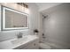 Bright bathroom with white subway tile, a modern vanity, and a shower-tub combination at 184 Sandlewood Trl # 2, Winter Park, FL 32789