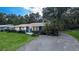 Inviting one-story home with a covered entrance, complemented by beautiful landscaping and a driveway at 2928 Ne 14Th Ave, Ocala, FL 34479