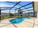 Beautiful backyard pool with a screened enclosure and plenty of sunshine at 2966 Derby Dr, Deltona, FL 32738