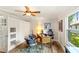 Office with wood floors, stylish decor, and a window providing natural light at 315 Pickering Ct, Longwood, FL 32779
