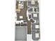 3D floor plan showcasing the layout of the home with a living room, kitchen, bedrooms, and attached garage at 5641 Oak Knoll Dr, St Cloud, FL 34771