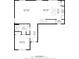 Detailed floor plan showcasing the layout of the first floor, including the living room, kitchen, and bedroom at 1640 Oak Blossom Dr, Davenport, FL 33837