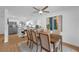 Bright dining area adjacent to the kitchen, perfect for entertaining with stylish decor at 4901 Lindsay Ct, Orlando, FL 32821