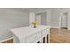 Close up of a kitchen island with gray walls and wood flooring at 840 Baybreeze Ln, Altamonte Springs, FL 32714