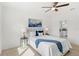 Comfortable bedroom featuring a ceiling fan and bright neutral walls at 9425 Holliston Creek Pl, Winter Garden, FL 34787