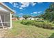 Spacious backyard featuring well-maintained lawn and lush greenery at 9616 River Walk Ct, Orlando, FL 32825