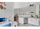Stylish kitchen featuring stainless steel appliances, granite countertops and a modern design at 9616 River Walk Ct, Orlando, FL 32825