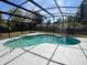 Inviting in-ground pool inside a screened enclosure, perfect for outdoor relaxation and recreation at 965 Brentwood Dr, Apopka, FL 32712