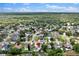 Expansive aerial view of a neighborhood featuring lush greenery and a home with a private pool at 969 Gran Paseo Dr, Orlando, FL 32825