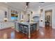 Gourmet kitchen with a large island and modern appliances at 10845 Bayshore Dr, Windermere, FL 34786
