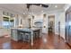 Spacious kitchen features a large center island with seating at 10845 Bayshore Dr, Windermere, FL 34786