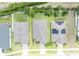 Aerial view of property showing lot lines and proximity to neighbors and surrounding area at 14325 Hidden Ct, Clermont, FL 34711