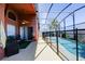 Beautiful pool and patio area fully screened-in for outdoor enjoyment at 156 Carrera Ave, Davenport, FL 33897