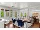 Bright living room with wood floors, comfortable seating and large windows providing natural light at 1602 Alabama Dr # Ph404, Winter Park, FL 32789