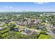 A scenic view of a residential area with tree-lined streets and a city skyline in the distance at 1623 Cumbie Ave, Orlando, FL 32804