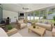 Relaxing sunroom features comfortable seating, dining table, and a great view of the backyard at 1623 Cumbie Ave, Orlando, FL 32804
