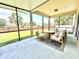 Comfortable lanai with outdoor seating and backyard view at 16334 Saint Augustine St, Clermont, FL 34714