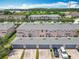Overhead view of a multi-Gathering residential community with multiple garage parking at 16724 Cedar Crest Dr, Orlando, FL 32828