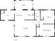 Detailed floor plan showcasing a spacious layout with a sunroom, living room, bedrooms, kitchen, and multiple bathrooms at 300 Avenue E Se, Winter Haven, FL 33880