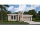 Charming single-story home with a well-manicured lawn, two car garage, and welcoming curb appeal at 4700 Golden Knight Blvd, Kissimmee, FL 34746