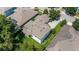 Aerial view showcases the roofline and landscaping of the property at 808 Sherbourne Cir, Lake Mary, FL 32746
