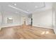 Spacious bedroom with tray ceiling, recessed lights and wood flooring at 808 Sherbourne Cir, Lake Mary, FL 32746