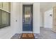 Inviting front door with decorative glass, enhancing the curb appeal of the home at 808 Sherbourne Cir, Lake Mary, FL 32746