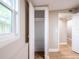 View of bedroom featuring a closet and an open door at 1229 Deneece Ter, Daytona Beach, FL 32117