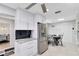 Bright kitchen with stainless steel refrigerator and a dining area at 140 Deer Lake Cir, Ormond Beach, FL 32174