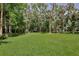 Expansive backyard with lush green grass surrounded by mature trees, offering a peaceful setting at 183 Parsons Rd, Longwood, FL 32779