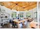Spacious studio with wood ceiling, hardwood floors, multiple windows and custom shelving at 183 Parsons Rd, Longwood, FL 32779