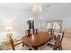 Traditional dining room with chandelier and seating for eight at 2018 N Normandy Blvd, Deltona, FL 32725
