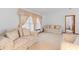 The bright living room showcases neutral colored walls with large windows and decorative curtains at 2018 N Normandy Blvd, Deltona, FL 32725