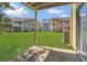 View from the patio of the condo with green lawn and other condo units visible at 2040 Royal Bay Blvd # 31, Kissimmee, FL 34746