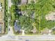 Aerial view of the property and surrounding neighborhood at 2418 W 1St St, Sanford, FL 32771