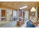 A spacious unfinished basement area featuring an insulated ceiling and concrete flooring at 2418 W 1St St, Sanford, FL 32771