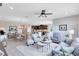 Living space with an open floor plan concept, kitchen, dining area, and cozy living area at 3630 Trimaran Dr, Orlando, FL 32820