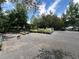 Property featuring an outdoor storage area with trees, plants in pots and a dog wandering freely at 40431 Country Rd, Eustis, FL 32736