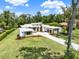 Modern home featuring clean lines, stone accents, and a spacious yard on a sunny, blue-sky day at 7615 Se 12Th Cir, Ocala, FL 34480