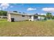 A full backyard with a screened in porch and a healthy yard at 8443 Sw 109Th Pl, Ocala, FL 34481