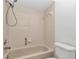 This bathroom has a shower and bathtub combination with tile surround at 8443 Sw 109Th Pl, Ocala, FL 34481
