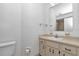 Functional bathroom with a single sink vanity and basic fixtures at 8443 Sw 109Th Pl, Ocala, FL 34481
