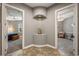 Hallway with views of two bedrooms, each featuring a ceiling fan at 8475 Eagles Loop Cir, Windermere, FL 34786