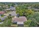 Aerial view featuring the location of the home and backyard including the covered patio at 107 Thrush Ln, Casselberry, FL 32707