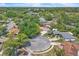 Aerial view of property surrounded by lush greenery, showcasing a serene neighborhood setting at 107 Thrush Ln, Casselberry, FL 32707
