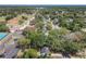 Panoramic aerial view of the neighborhood showcasing lush greenery and nearby park at 1082 Hamilton Ave, Longwood, FL 32750