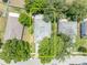 Aerial view of the property highlighting lot lines and surrounding neighborhood at 1181 Welch Hill Cir, Apopka, FL 32712